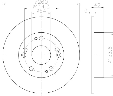 NF PARTS Тормозной диск NF1114321